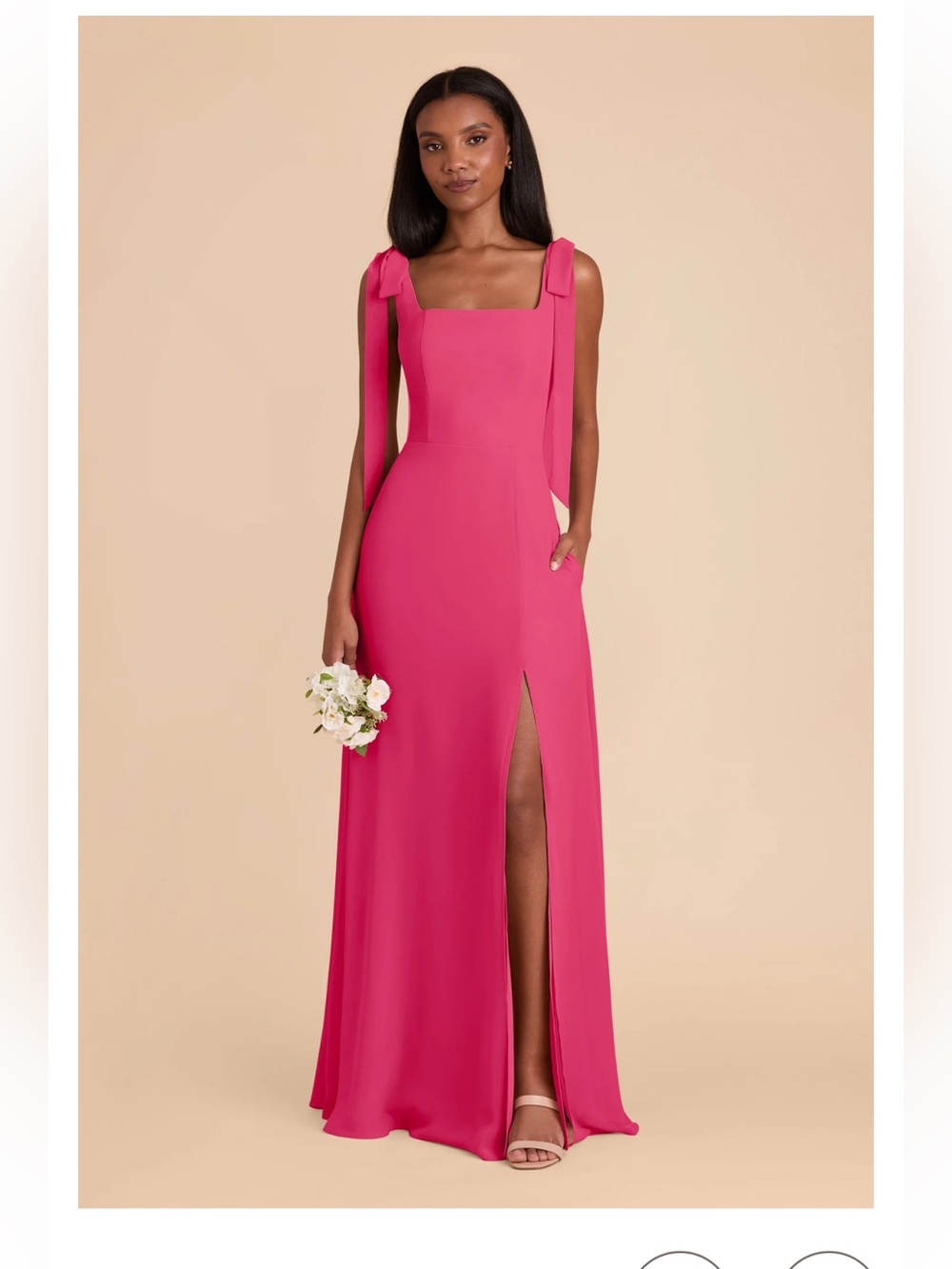 Birdy Grey Alex Dress (matte satin fuchsia)
